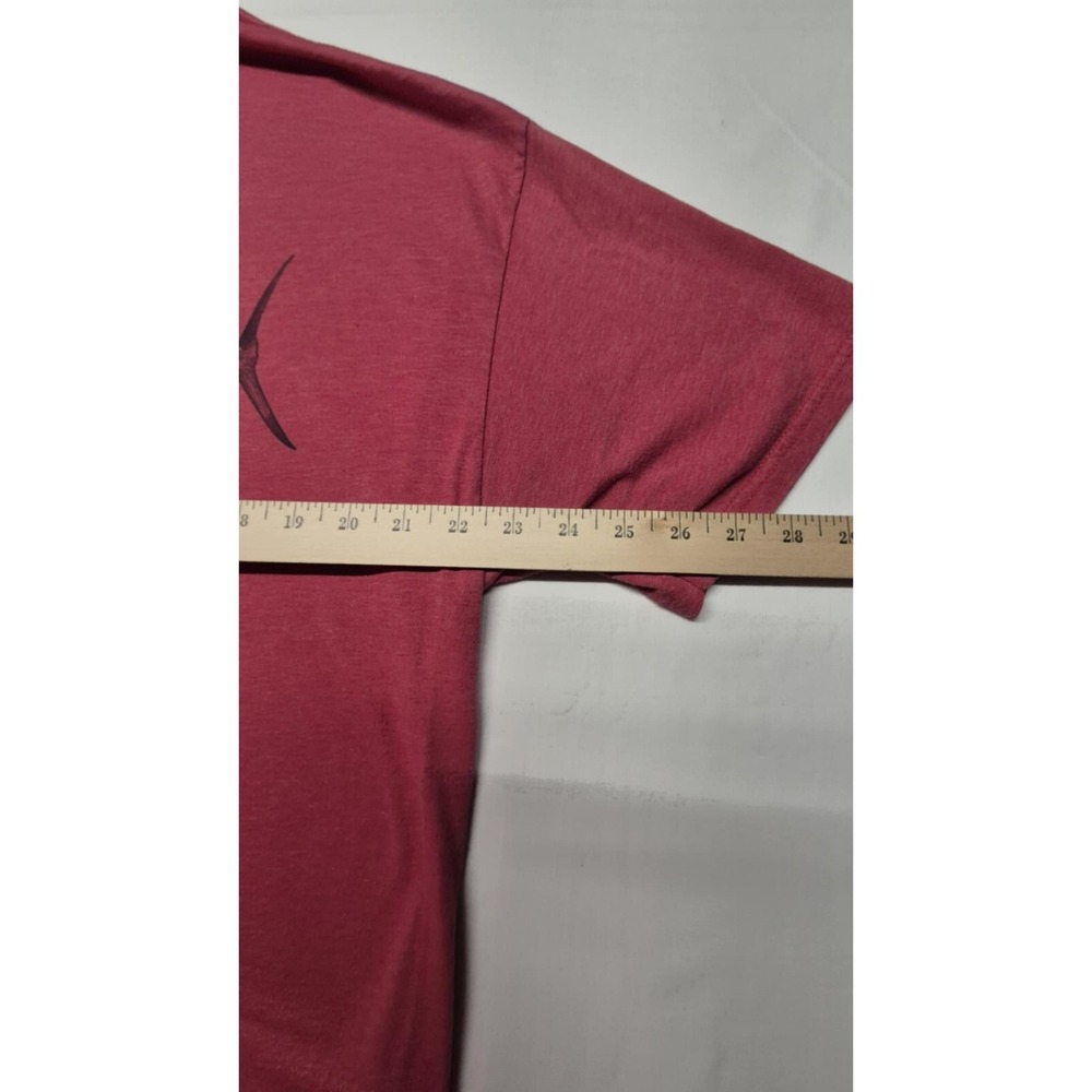 Guy Harvey men's red‎ fishing logo graphic t-shirt 86 swordfish two sided sz. XL - Picture 9 of 9